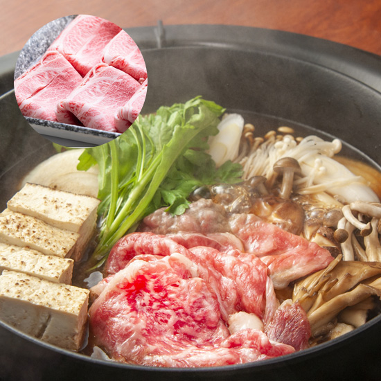 【直送】松阪牛　モモ・ウデすき焼き用　620ｇ　発泡ケース（6点入）