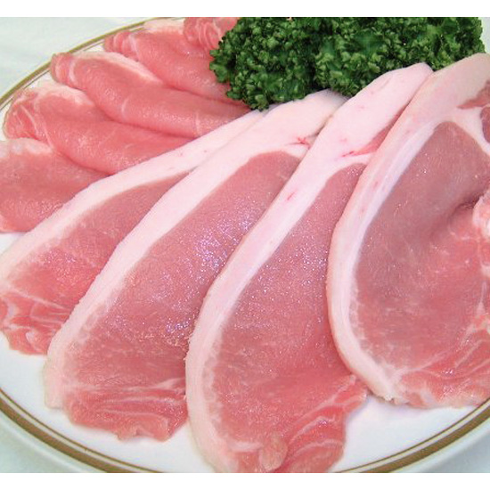 【直送】国産豚　ロース焼肉用　350ｇ（10点入）