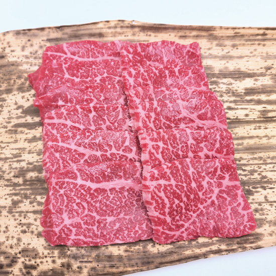 【直送】滋賀産黒牛　上モモ焼肉用300ｇ（5点入）