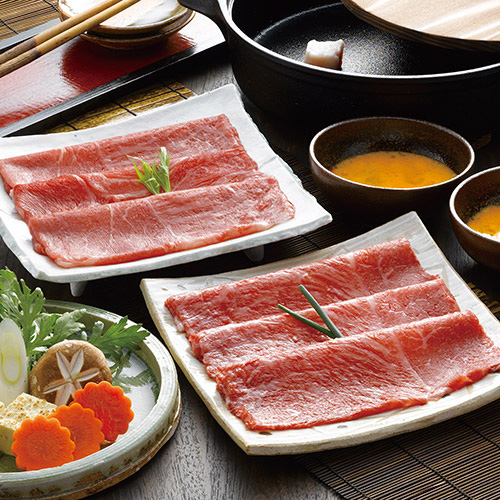 松阪牛とくまもとあか牛のすきやき肉