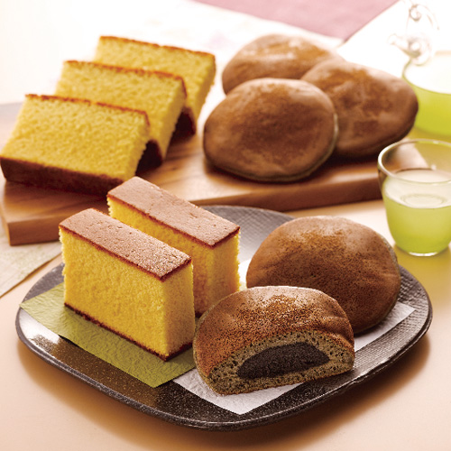 「杉谷本舗」長崎かすてらと黒ごまどら焼き詰合せ