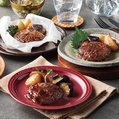 包み蒸しハンバーグ