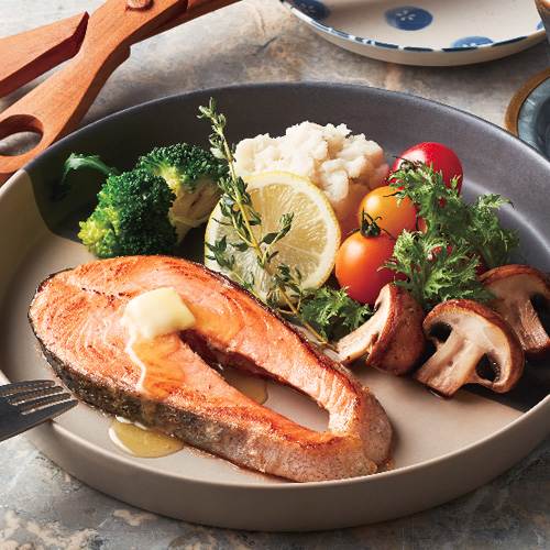 キングサーモンステーキ